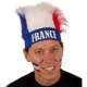 Bandeau France avec cheveux tricolores