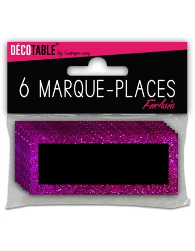 6 marques places paillettes