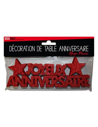 Décoration de table Joyeux Anniversaire