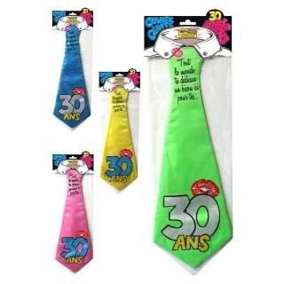 Cravate dédicace anniversaire 30 ans