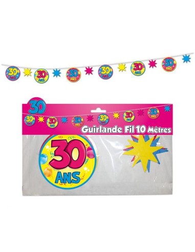 Guirlande fil 30 ans