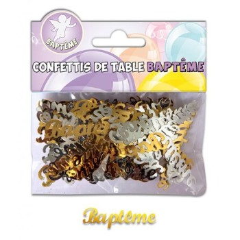 Confettis de table Baptême