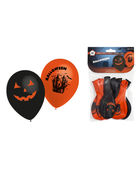 10 ballons halloween