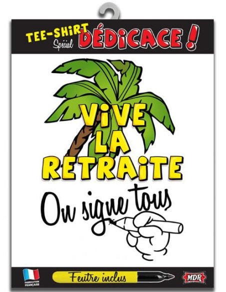 T-shirt dédicace retraite