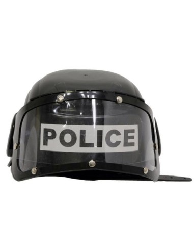 Casque police avec visière rabattable