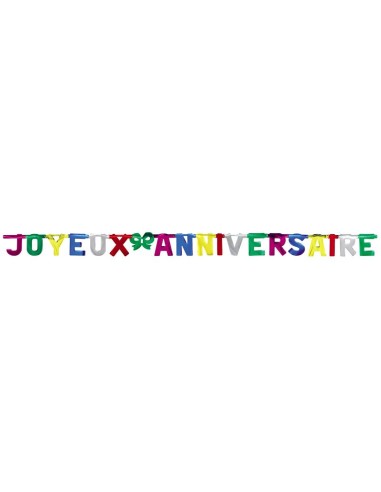 Guirlande lettres géantes "Joyeux anniversaire"