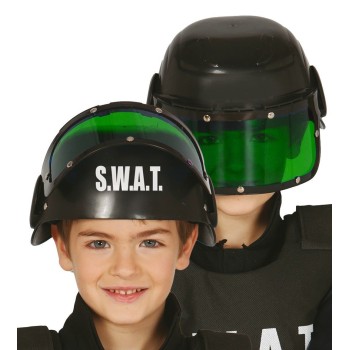 Casque avec visière SWAT enfant