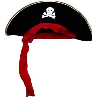 Chapeau pirate avec bandeau rouge