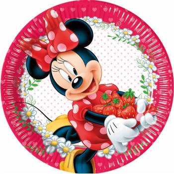 8 assiettes Minnie Mouse