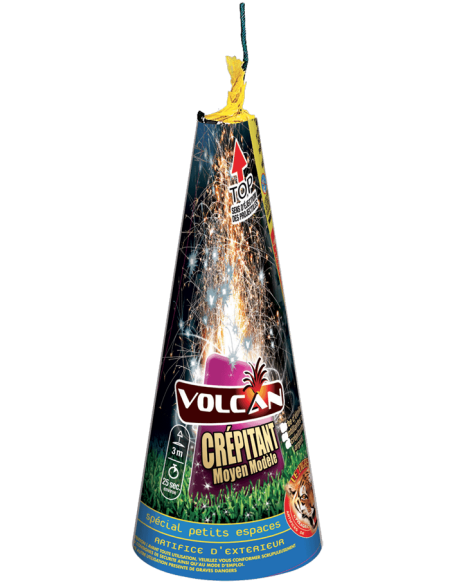 Artifice volcan crépitant