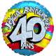 Ballon joyeux anniversaire 40 ans