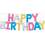 Ballons lettres Happy Birthday multicolore