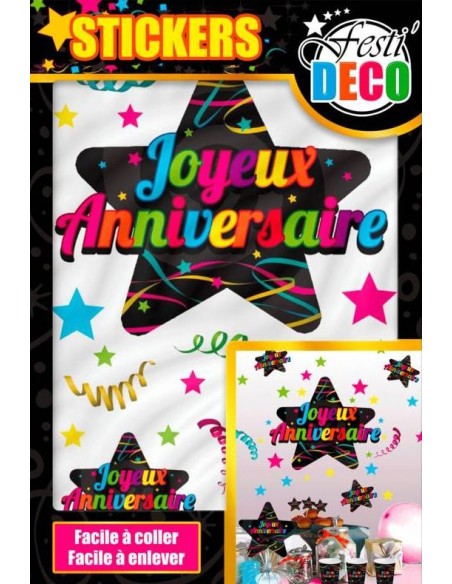 Stickers Joyeux Anniversaire