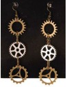 Boucles d'oreilles steampunk