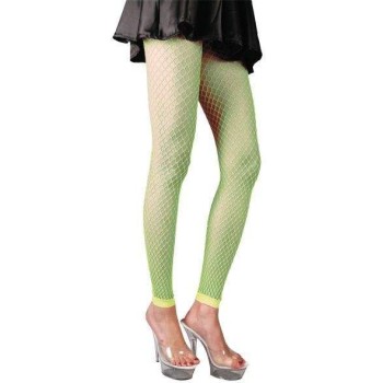 Legging résille vert fluo