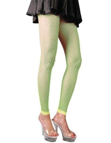 Legging résille vert fluo