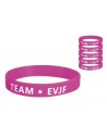 6 bracelets roses Team EVJF