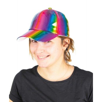 Casquette rainbow arc-en-ciel