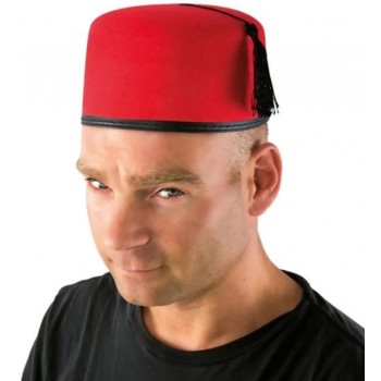 Chapeau fez rouge