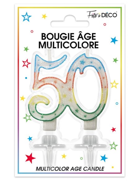 Bougie chiffre 50