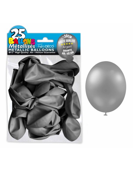 25 ballons métal