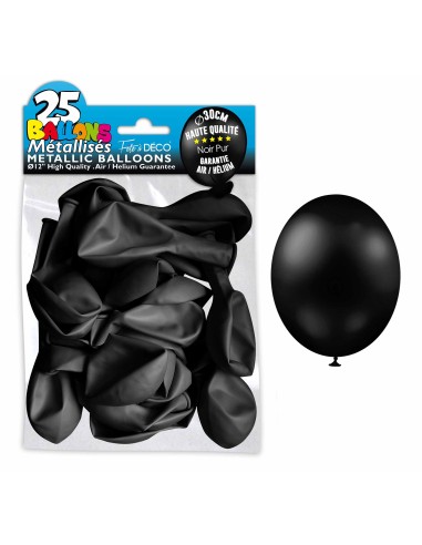 25 ballons métal