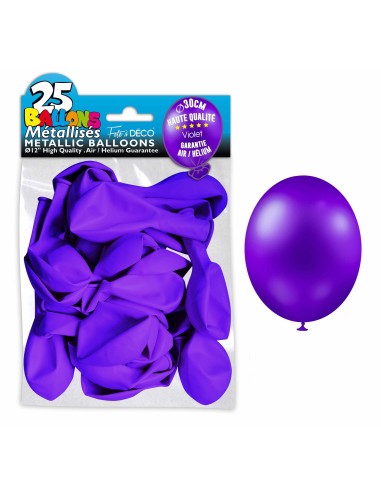 25 ballons métal