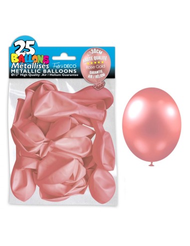 25 ballons métal