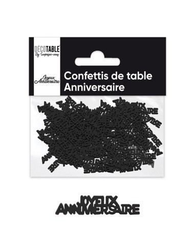 Confettis de table joyeux anniversaire