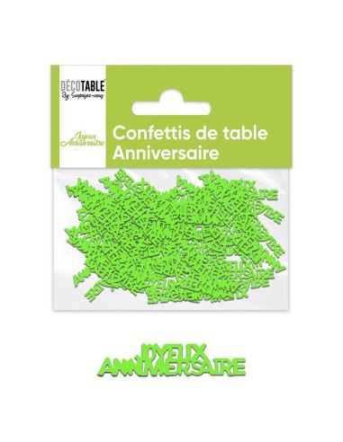 Confettis de table joyeux anniversaire