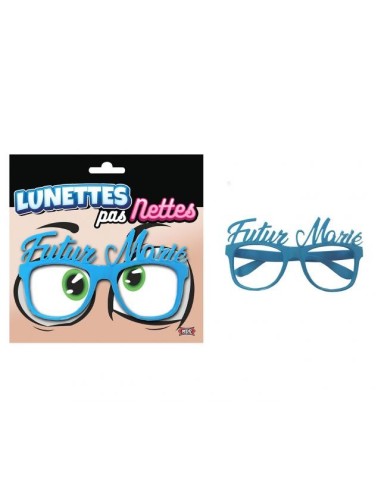 Lunettes futur marié bleues