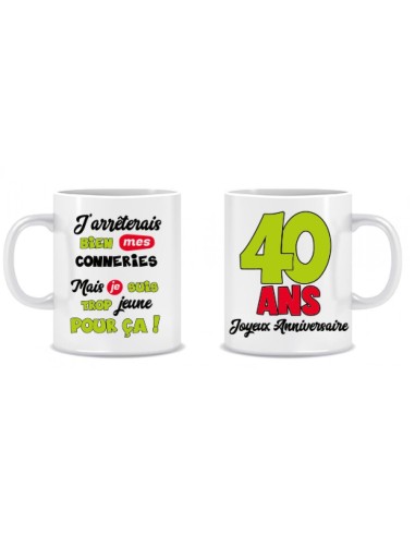 Mug anniversaire 40 ans