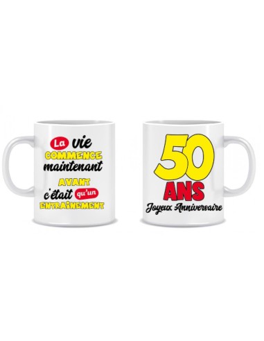 Mug anniversaire 50 ans