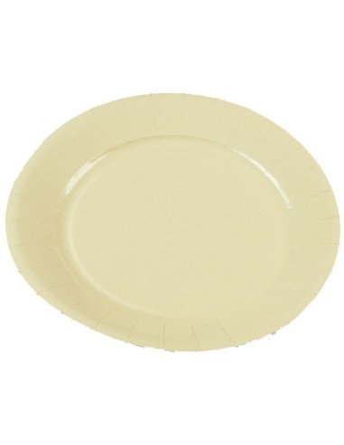 10 assiettes 23cm crème