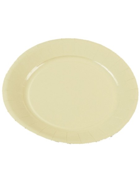 10 assiettes 23cm crème