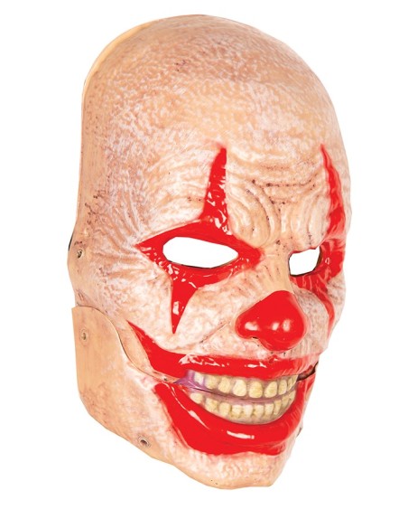 Masque de clown Halloween avec bouche articulée