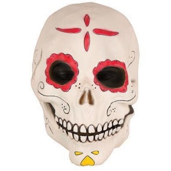 Masque squelette Day of the Dead latex intégral