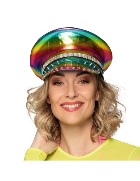 Casquette rainbow arc-en-ciel