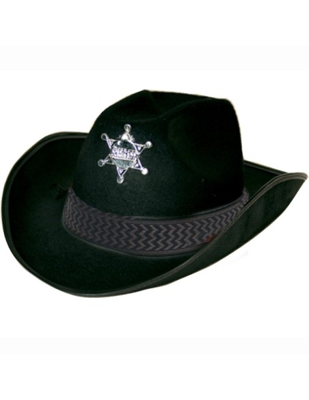 Chapeau de sheriff noir