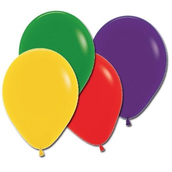 50 ballons couleurs assorties