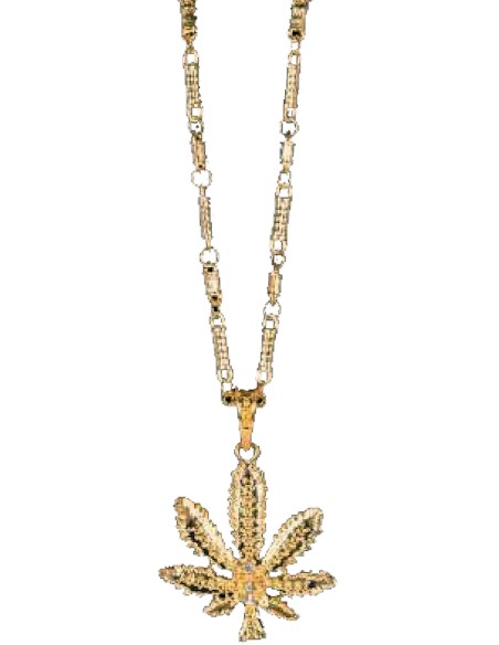 Collier feuille de cannabis