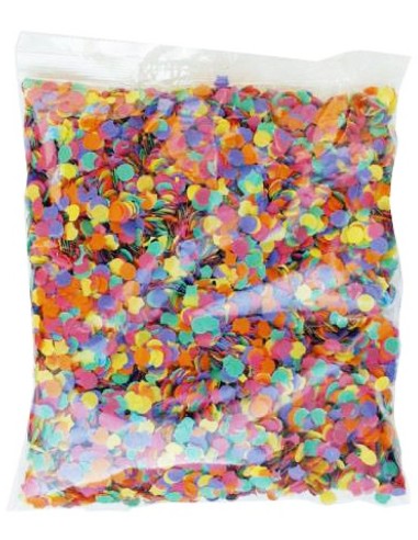 Sachet de 100g de confettis multicolores