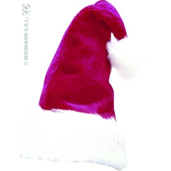 Bonnet Père Noël peluche luxe