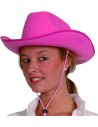 Chapeau de cow-boy rose