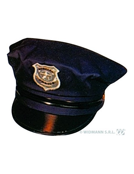 Casquette police américaine noire