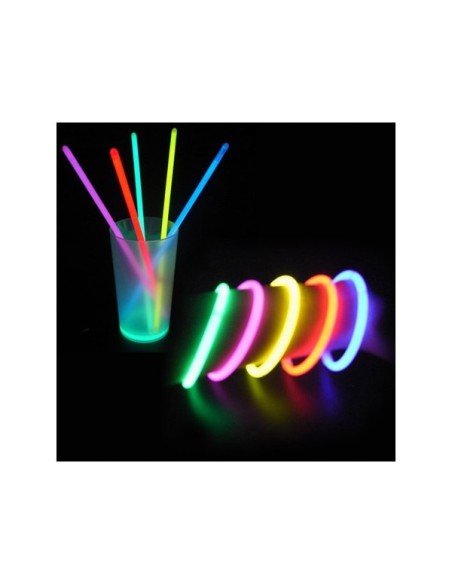 Tube de 15 bracelets fluo