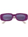 Lunettes star paillettes violet