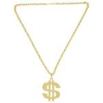 Collier dollar or avec chaine