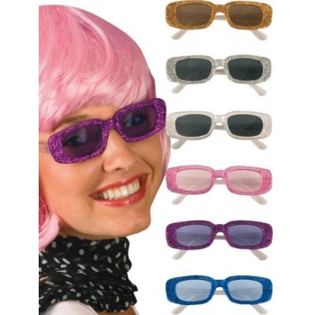 Lunettes star paillettes couleur