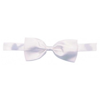 Noeud papillon satin blanc